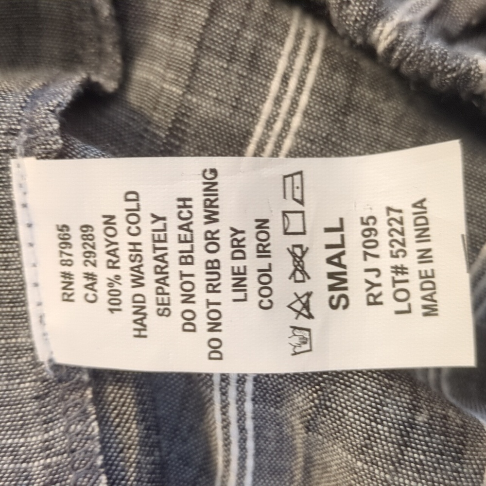 ELAN INTERNATIONAL STRAPLESS SIZE SMALL 100%Rayon Wide Leg - Picture 5 of 5